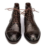 Lexaitaliano Ankle Boots in Brown Crocodile