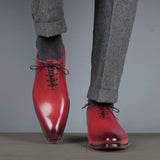 Benson Wholecut Oxford – Scarlet Red