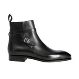Black Leather Alvor Slip On Jodhpur Boots