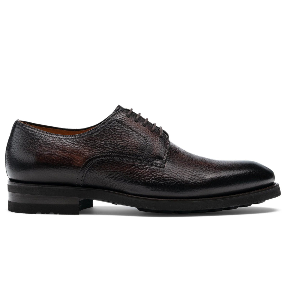 Brown Leather Baltimore Chunky Derby Shoes
