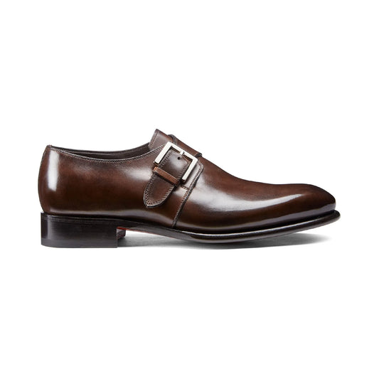 Brown Leather Bromley Monk Straps