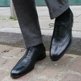 Cambridge Wingtip Oxford Brogue – Black