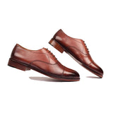 Captoe Classic Lace-Up Shoes – Pure Italian Leather
