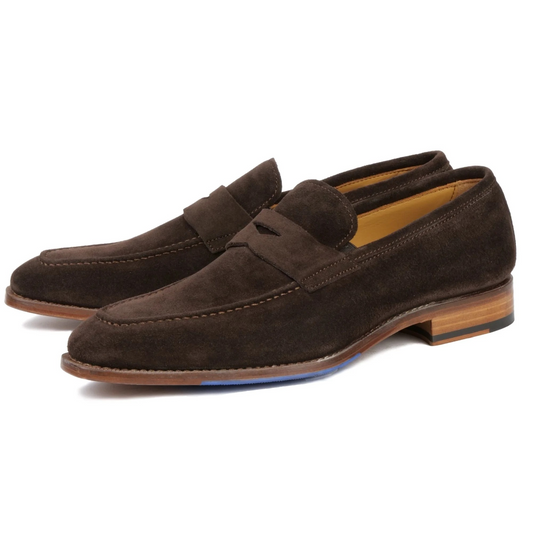Hampton Penny Loafer – Brown Suede