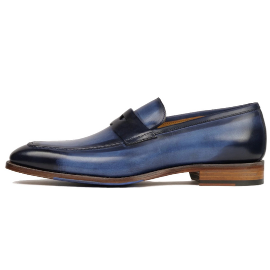 Hampton Penny Loafer – Blue Patina