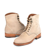 Handmade Lace-Up Leather Ankle Boots For Men