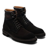 Boston Height-Increasing Oxford Boots – Brown Suede