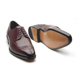 Ingrid Split Toe Blucher Derby – Bordeaux | Hand-Welted Excellence