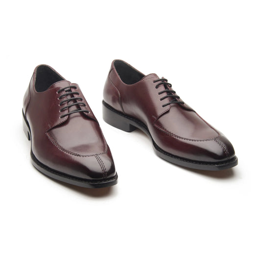 Ingrid Split Toe Blucher Derby – Bordeaux | Hand-Welted Excellence