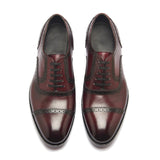 Marcus Quarter Brogue - Bordeaux | Hand-Welted Patina