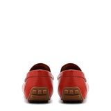 Men Textured Leather Driving Loafers