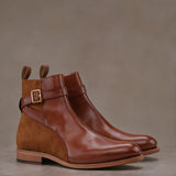 Men Handmade Custom Leather Jodhpur Boots