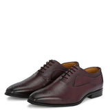 Men Textured Leather Formal Oxford Shoes