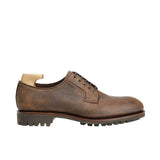 Plain Toe Derby in Brown Waxy Commander