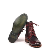 Premium Leather Lace-Up Ankle Boots For Men