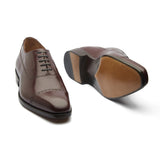 Richie Quarter Brogue Balmoral - Rosewood Calf