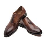 Romero Cap-toe Oxford - Cocoa Beige | Hand Welted