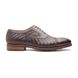 Schulz Woven Leather Oxford - Brown | Hand Welted