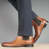 Stirling Brogue Chelsea – Light Tan