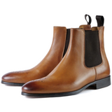 Stirling Brogue Chelsea – Light Tan