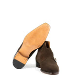 Suede Double Monkstraps Leather Ankle Boots