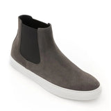 Suede High Top Leather Chelsea Boots