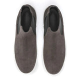 Suede High Top Leather Chelsea Boots