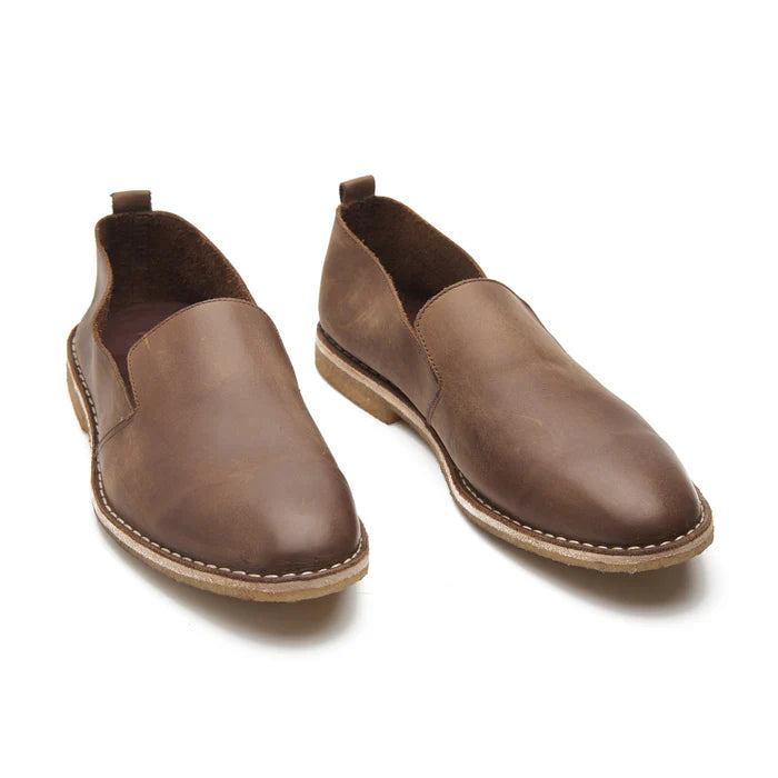 Travers All in One Slipon - Pullup Brown | Stitch Down