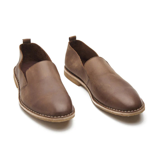 Travers All in One Slipon - Pullup Brown | Stitch Down