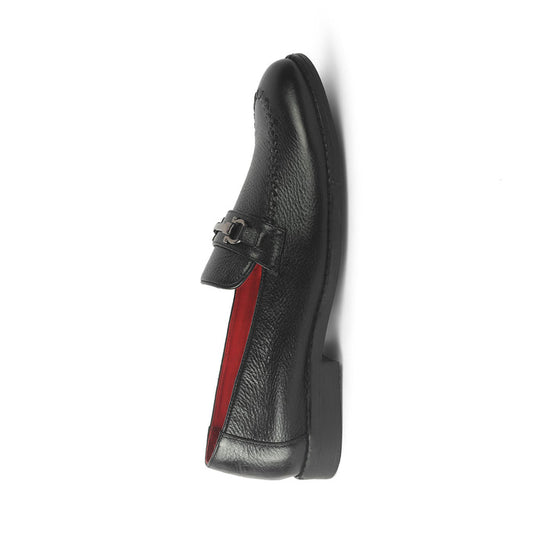 Tresmode Malwa Leather Loafers – Black